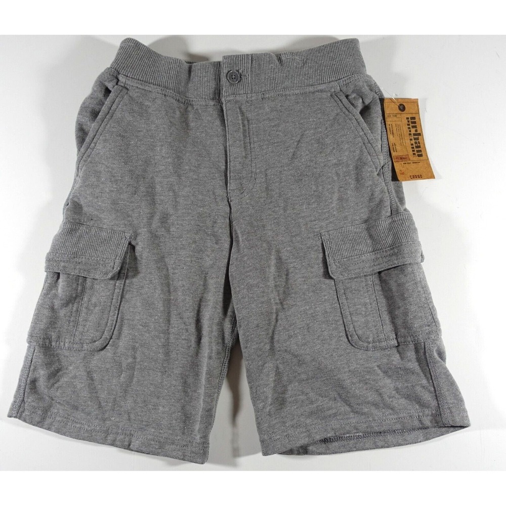 Urban Pipeline Fleece Cargo Shorts Boys XL Sweats Cotton Blend Gray NWT
